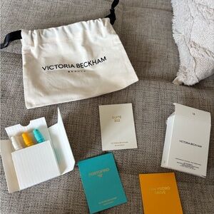 Victoria Beckham White, Yellow, and Blue Fragrance Set